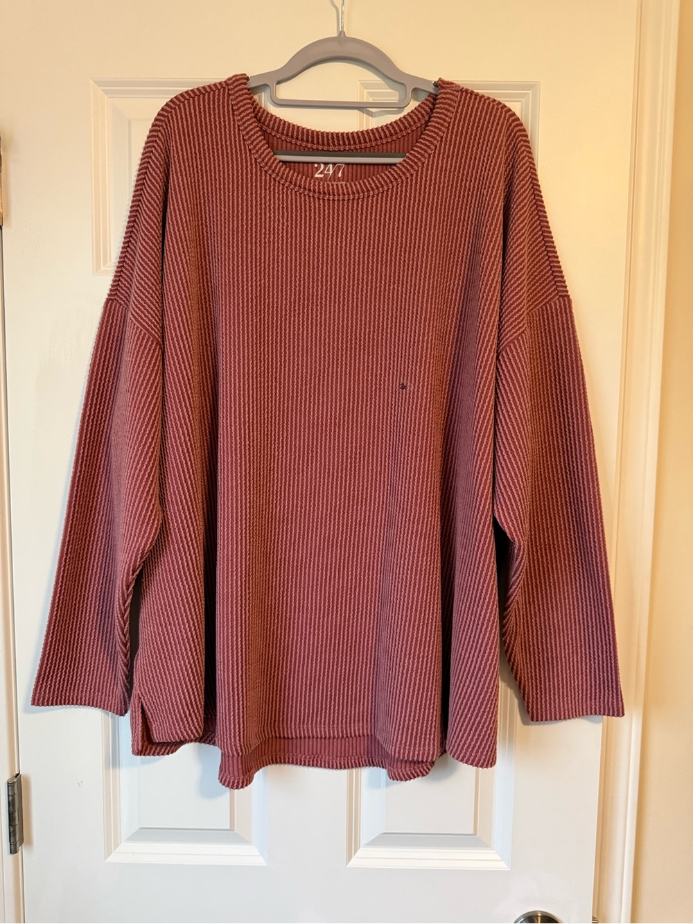 Maurice’s 24/7 Oversized Rib-Knit Long-Sleeve Top
